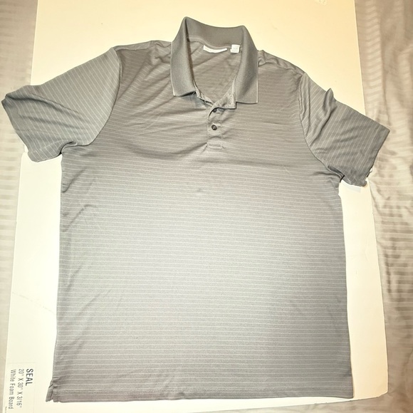 Perry Ellis Light Gray Polo Shirt Size XL - Picture 1 of 5